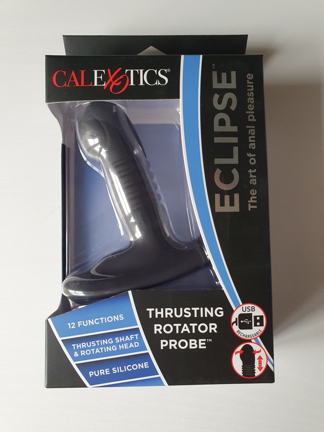 Vibračný stimulátor prostaty CalExotics Eclipse Thrusting Rotator Probe